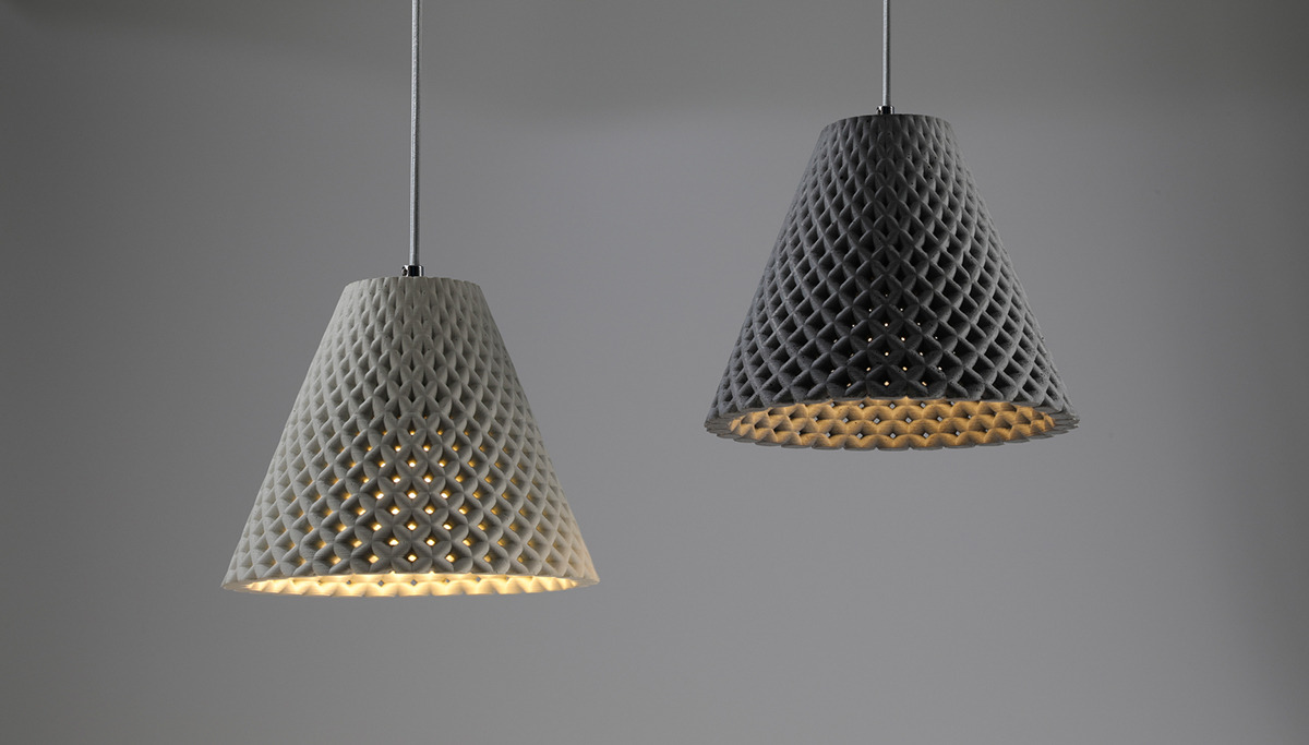 170363441836 – dror kaspi helia concrete mesh light fixture